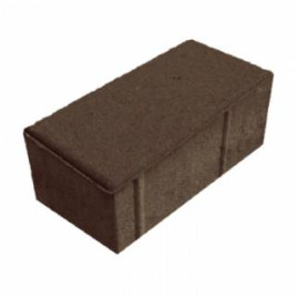 Кирпич прессованный, коричневый 200✕100✕70 - фото - 1